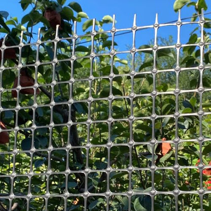 Heavy Duty Plastic Fence Roll 55" x 50' - 0.8x0.8 Inch Chicken Wire Mesh, Reusable Fencing for Garden, Rabbit/Poultry Protection, Balcony & Plant Defense (Black) - size: 55" x 50'