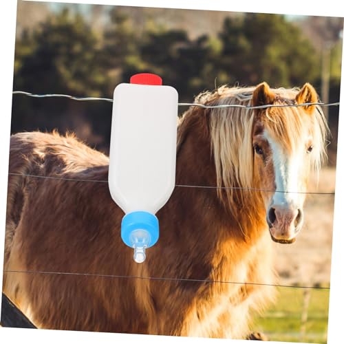 Hanging Lamb Feeding Bottle for Goats and Sheep Calf Nursing Container Adjustable Design Sturdy Animal Milk Feeder for Pets and Livestock