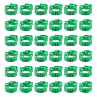 100 Pack Poultry Leg Bands - Durable Numbered Chicken and Duck Identification Rings for Easy Breed Management(Green,3 Packs) - color: Green, size: 3 packs