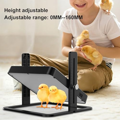 Chick Brooder Heating Plate, Warm Comfortable Adjustable Temperature Chicken Brooder Heater, Replicates Mother Hen, Ideal for Baby Chicks, ABS Material, 1108.00g, for Home with