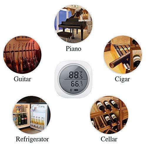 Inkbird IBS-TH1 Plus Wireless Bluetooth Temperature and Humidity Monitor Thermometer and Hygrometer Used for Brewing Meat Plant Cigar Storage (Battery not Included) - size: IBS-TH1 PLUS