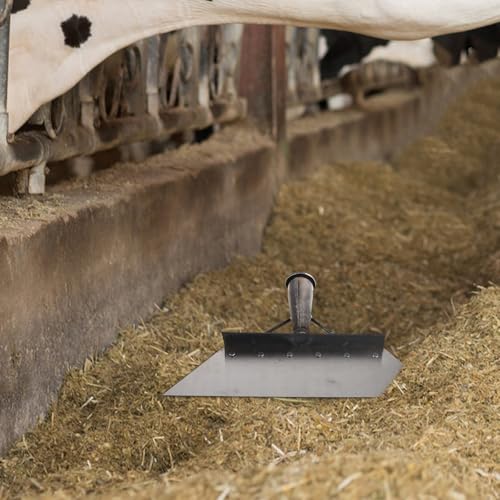 Toyvian Manganese Steel Farm Shovel Cleaning Scraper for Livestock Manure Removal 32cm Heavy Duty Poultry and Barn Cleaning Tool for Stable and Pasture Maintenance