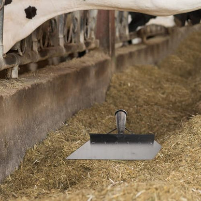 Toyvian Manganese Steel Farm Shovel Cleaning Scraper for Livestock Manure Removal 32cm Heavy Duty Poultry and Barn Cleaning Tool for Stable and Pasture Maintenance