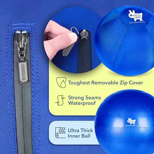 Race&Herd 25" Cover for Herding Ball for Dogs Large - Replacement Herd Balls for Dogs Toys Sleeve, Outer Layer Herding Ball for Australian Shepherd, Hearding Balls Cover Only - size: 25" Replacement Cover