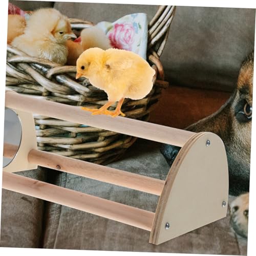 POPETPOP Roosting Bar for Hens and Chicks Wooden Coop Stand for Indoor Outdoor Use Promotes Healthy Growth and Activity for Enhanced Wellbeing