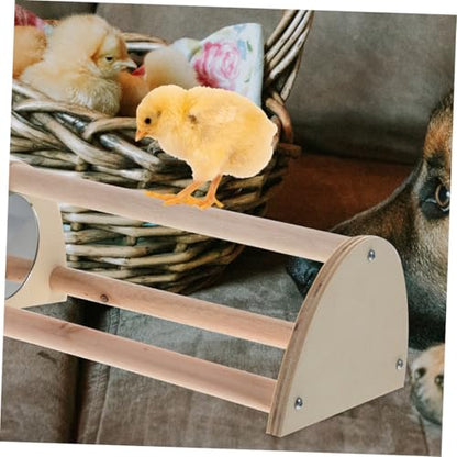 POPETPOP Roosting Bar for Hens and Chicks Wooden Coop Stand for Indoor Outdoor Use Promotes Healthy Growth and Activity for Enhanced Wellbeing