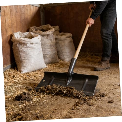 Manual Poultry Manure Removal Tool with Antislip Handle and Manganese Steel Construction for Farm Settings and Barn Cleaning, Versatile Usage for Livestock Cage and Horse Stall