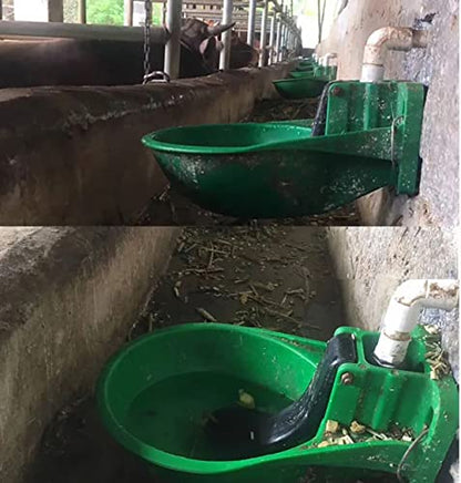 Water Trough Livestock Drinking Bowl with Float Valve for Horses, Cattle, Goats, Sheep, and Pigs - Automatic Water Supply for Livestock