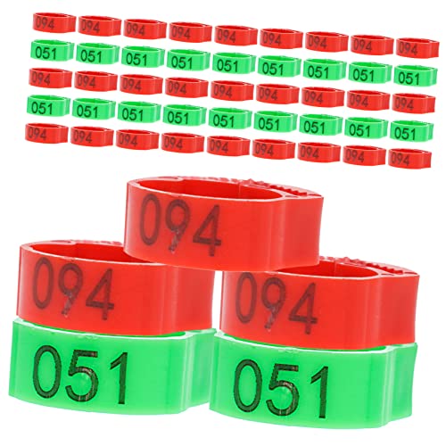 Abaodam 200Pcs Chicken Leg Bands Lightweight Identification Tags for Poultry Leg Rings for Chickens Ducks and Geese Easy Breed Management and Separation