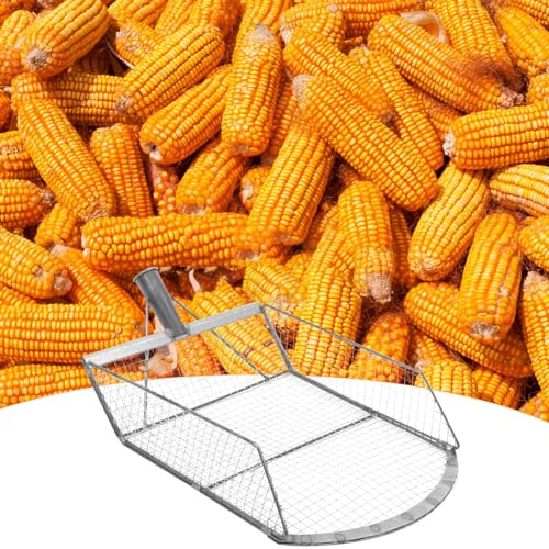 Grain Shovel Scoop Replacement Harvest Sieve Maize Corn Scoop Drain Spade Shovel Sand Sifting Garden Sieve Trowel for Garden Farm Poop