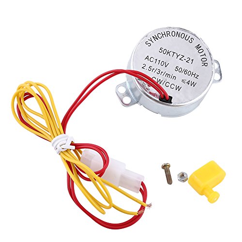 Synchronous Egg Turner Motor, Synchronous Turntable Motor Electric Motor 110V AC Chicken Egg Turner Rotator Incubator Synchron Motor for Ducks Goose Birds Hatching 50/60Hz CW/CCW Dual Working Modes | Electric Motor Chicken Egg Turner Rotator Synchron Moto