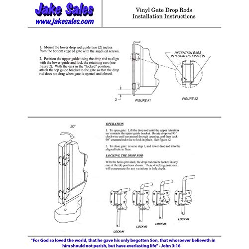 Self Closing Vinyl Fence Gate Double Gate Hardware Kit Black (for Vinyl, PVC etc Fencing) - Double Fence Gate Kit has 4 Hinges, 1 Latch, and 1 Drop Rod - size: Self Close Double Black