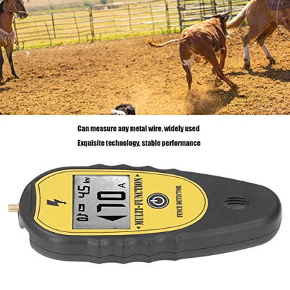 15KV Digital Fence Tester, Electric Fence Tester Fence Voltmeter Voltage Tester with LCD Display Fault Finder for Livestock 200V to 15000V Electric Fence Accessories Gardening Tools