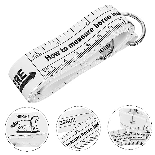 Horse Measuring Tape Portable Weight and Height Measuring Tool Accurate Dual-Sided Tape Measure for Bust Dimensions for Farms and Use
