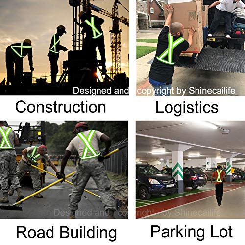 2" Wider Reflective Safety Vest,60% More High Visibility for Running,Construction,Walking Women Men,Adjustable - size: 3X-Large-5X-Large