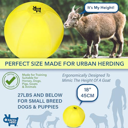 Race&Herd 18" Cover for Herding Ball for Dogs Large - Replacement Herd Balls for Dogs Toys Sleeve, Outer Layer Herding Ball for Australian Shepherd, Hearding Balls Cover Only - size: 18" Replacement Cover