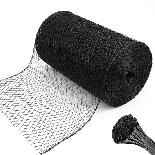 Bird Netting，25 x 100 FT Garden Netting Bird Net for Chicken Coop, Poultry Netting Fence for Fruit Trees, Plants and Vegetables Against Birds, Deer, Squirrels and Other Animals - size: 25 x 100 FT 1" Mesh