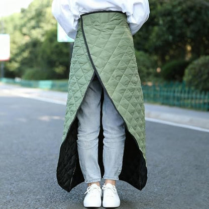Chair Blankets for Adults - Waterproof Windproof Wearable Apron Blanket, Motorcycle Scooter Riding Leg Cover with Pocket for - color: Army Green