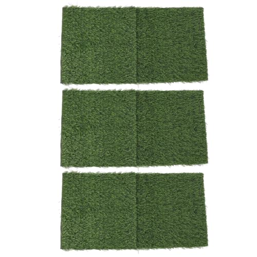 AYNEFY Pads Washable Thicken Artificia Grass Nesting Box Liners Reusable Hens Bedding Artificial Grass Rug Carpet Fake Synthetic Turf Mat for Chicken Coop 6 Pack Chicken Nesting