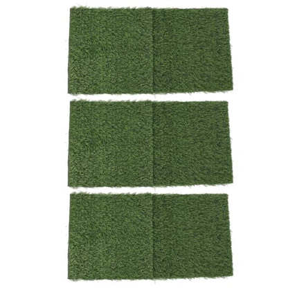 AYNEFY Pads Washable Thicken Artificia Grass Nesting Box Liners Reusable Hens Bedding Artificial Grass Rug Carpet Fake Synthetic Turf Mat for Chicken Coop 6 Pack Chicken Nesting
