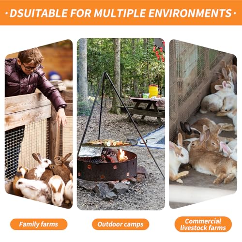 Heavy Metal Rabbit Dispatch Dislocator & Skinning Tool Set – Cervical Dislocation Tool for Humane Butchering, Ideal for Processing Rabbits, Squirrels, and Other Small Animals - style: Dispatch Tool & Skinning Tool