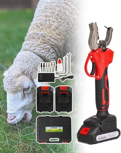 Electric Livestock Tagging Tool for Cattle, Pigs & Sheep - Pain-Free Ear Tagger with Spare Needles - Durable Plastic & Stainless Steel Design - Easy to Use Farm Equipment - size: Mix