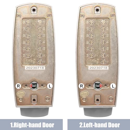 Mechanical Door Lock, Mechanical Push Button Lever Lock, Keyless Entry Commercial & Residential, Water-Proof Zinc Alloy, Easy to Install, for Garden, Yard, Garage