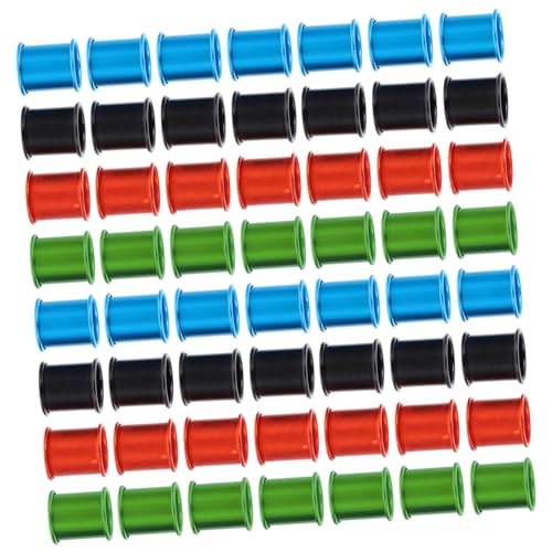 Levemolo 100pcs Colorful Pigeon Leg Rings Aluminum Bird Identification Bands for Pigeons Chickens and Poultry Reusable and Lightweight Foot Markers Random Color