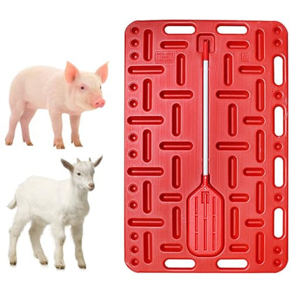 Lightweight Animal Guide Board with Sorting Paddle for Sheep, Pig Sorting Divider Panel Extra Large, Hog, Cattle, Livestock Sorting Panel Reduces Impact Easy to Hold(120x78cm/47.2x30.7in) - size: 120x78cm/47.2x30.7in
