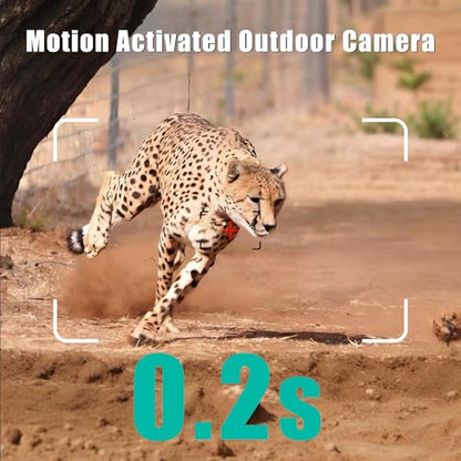 2025 Upgraded Game Camera with Built-in ESIM Card,Solar Powered Trail Cam with Night Vision Motion Activated Waterproof, 2K HD Live Feed Trailcam, Wildlife Camera, Deer Camera - color: A30