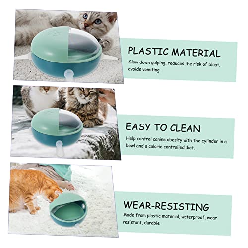 FRCOLOR 2pcs Material Puppy Kitten Nipples Feeder Bowl Kitten Food Bowls Puppy Feeder Comfortable Nipples - color: Bluex2pcs
