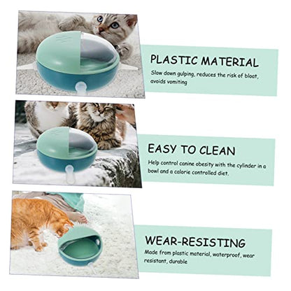 FRCOLOR 2pcs Material Puppy Kitten Nipples Feeder Bowl Kitten Food Bowls Puppy Feeder Comfortable Nipples - color: Bluex2pcs