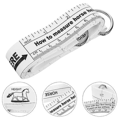 GANAZONO 2.5m Horse Measuring Tape Tape Measure for Accurate Livestock Weight and Height for Farm Use and Other Animals