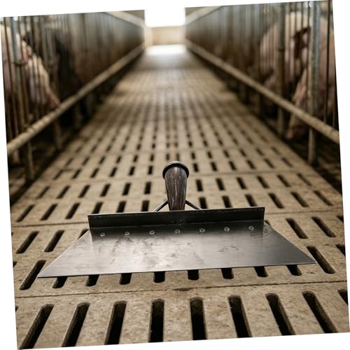Beaupretty Heavy Duty Manganese Steel Pasture Manure Scoop and Cleaning Scraper Shovel 38cm for Farm and Barn Floor Scraping