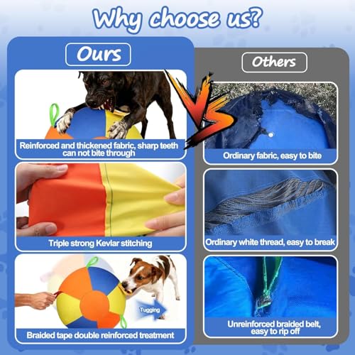 Heavy Duty Herding Ball for Dogs Horses Sheep, Inflatable Interactive Play Toy, Durable Training Exercise Ball for Pets Outdoor Activity (55CM) - size: 55CM