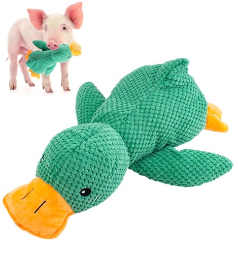 Pig Toy - Toys for Pigs, Duck Squeaky Pig Toy - Calming Duck Toys for Mini Pigs, Interactive Pig Chew Plush Enrichment Ducks for Pet Pigs Supplies to Keep Them Busy