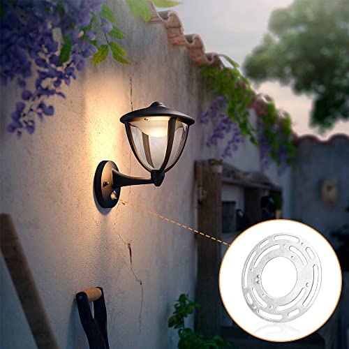 Upgraded Version - 2 Sets 4" Diameter Light Fixture Mounting Bracket, Helunsi Universal Crossbar for Lighting, Ceiling Fan Light Fixture Mounting Plate, Steel Circle Crossbar with Complete Accessories