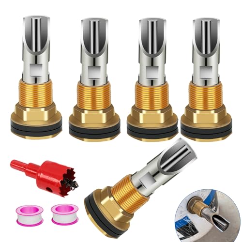 5 Pcs Pig Nipple Waterer for Barrel Kit Stainless Steel Automatic Pig Nipple Drinker Hog Drinker Feeder with Brass Water Tank Connector Kit Hog Water Nipples for Piglets Goat Waterering System