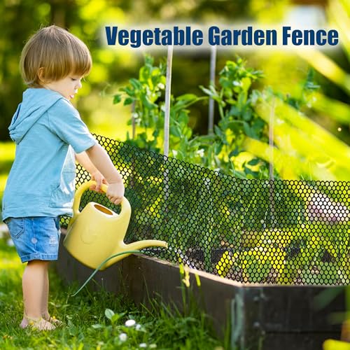 Heavy-Duty Black Plastic Chicken Wire Mesh, 16in x 16.4ft Plastic Mesh Roll with 30 Zip Ties for Poultry Coop, Rabbit Run, Plant Support, Garden Fencing and Balcony Barrier - color: 16ft Black