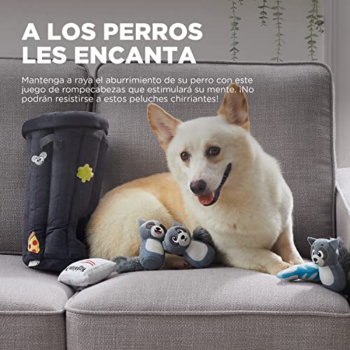 Outward Hound Hide A Raccoon Plush Dog Toy Puzzle - color: Raccoon