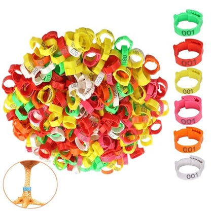 25pcs 100pcs Chicken and Duck Pigeon Leg Small Foot Ring Clasp Poultry Chick Goose Animal Identification Tool for Easy Flock Management(Poultry Mult 25pcs) - color: Poultry Mult 25pcs