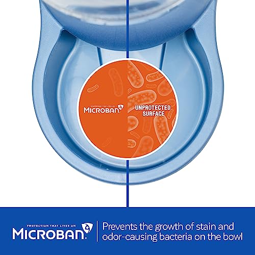 Petmate Replendish Gravity Feeder W/Microban, Pearl Peacock Blue, 2 LB, Made in USA - color: Pearl Peacock Blue, size: 2 LB