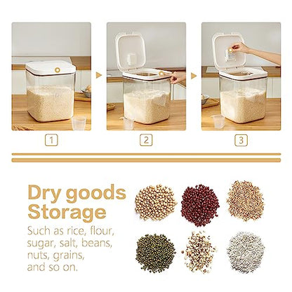Flour Container 20LBS - 10 L /10.5 QT /10 KG - Rice Container Storage Food Grain Container Bins Household for Kitchen Pantry Organization (11L) - color: 11 L
