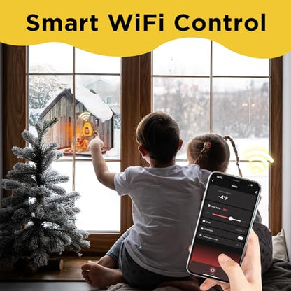 TURBRO Neighborhood WiFi Dog House Heater 800W, Wall Mount, 10ft Anti Bite Cord, Waterproof Control, Overheat Protection, Electric Warmer for Hound Kennel Cat Cage Chicken Coop, UL Test Passed - size: 800W with WiFi