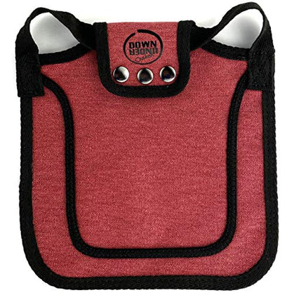 DOWN UNDER OUTDOORS Medium-Large Chicken Saddle with Adjustable Straps, Chicken Apron, Poultry Saver, Pet Supplies, Including Shoulder Cover (Burgundy) - color: Burgundy