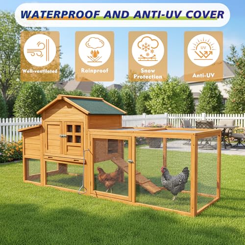 Chicken Coop for 2-4 Chickens Wooden Hen House Poultry Pet Hutch