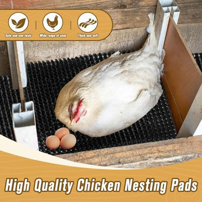 Chicken Nesting Pads, Washable Nesting Pads for Chicken Coop, Nesting Box Pads, Chicken Bedding for Coop, 6 Pack Chicken Nesting Box Pads, Fits Most Chicken Laying Pads 12"x13"