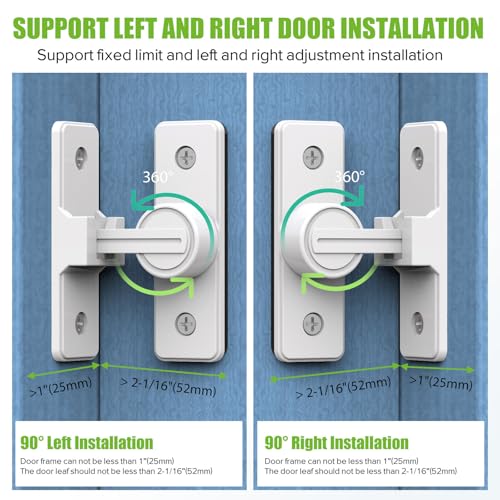 Barn Door Lock Hardware, Heavy Duty 90 Degree Flip Latch Privacy Lock, Zinc Alloy Sliding Barn Door Latch for Bathroom, Bedroom, Closet, Garage, Shed and Gate (White-1PC) - color: White-1PC