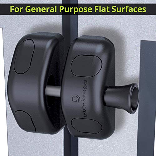 D&D Technologies MLSPS2S MagnaLatch General Purpose Side Pull Magnetic Gate Latch for Metal, Wood, Vinyl Fence Gates. Does not Lock. Adjustable. Industrial Strength Black Polymer
