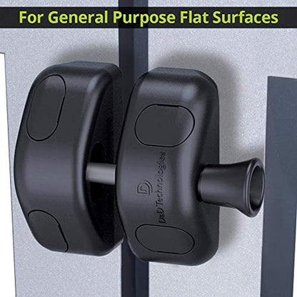 D&D Technologies MLSPS2S MagnaLatch General Purpose Side Pull Magnetic Gate Latch for Metal, Wood, Vinyl Fence Gates. Does not Lock. Adjustable. Industrial Strength Black Polymer